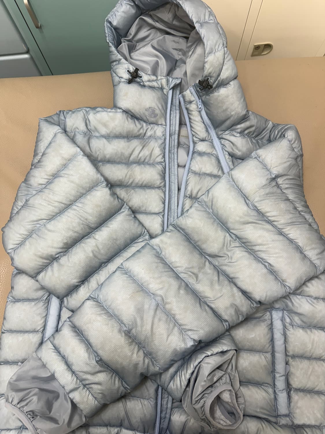 산산기어 서픽스 푸퍼 자켓 스카이블루 24fw 상품이미지2