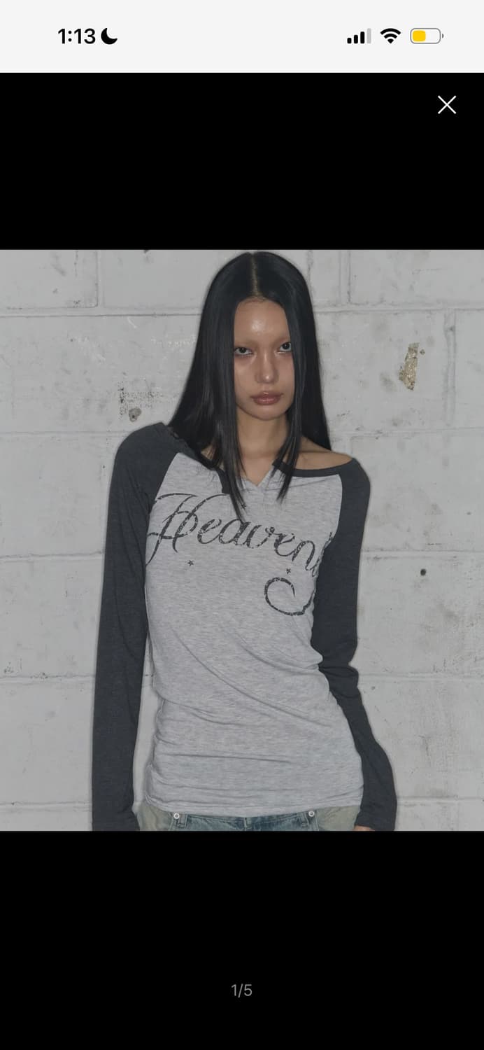 팬시클럽 헤븐리 오프숄더 롱슬리브 상품이미지1