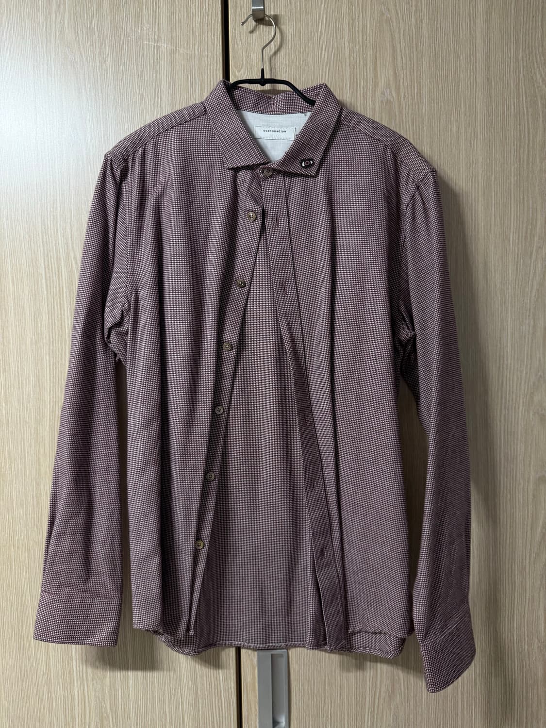 커스텀멜로우 남방 깅엄체크 셔츠 상품이미지1