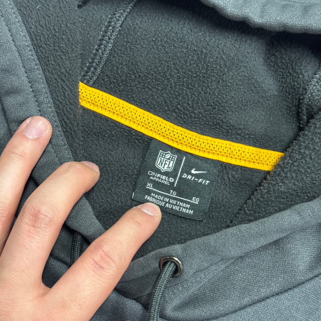 나이키 드라이핏 NFL 피츠버그 스틸러스 후드 XL 상품이미지6