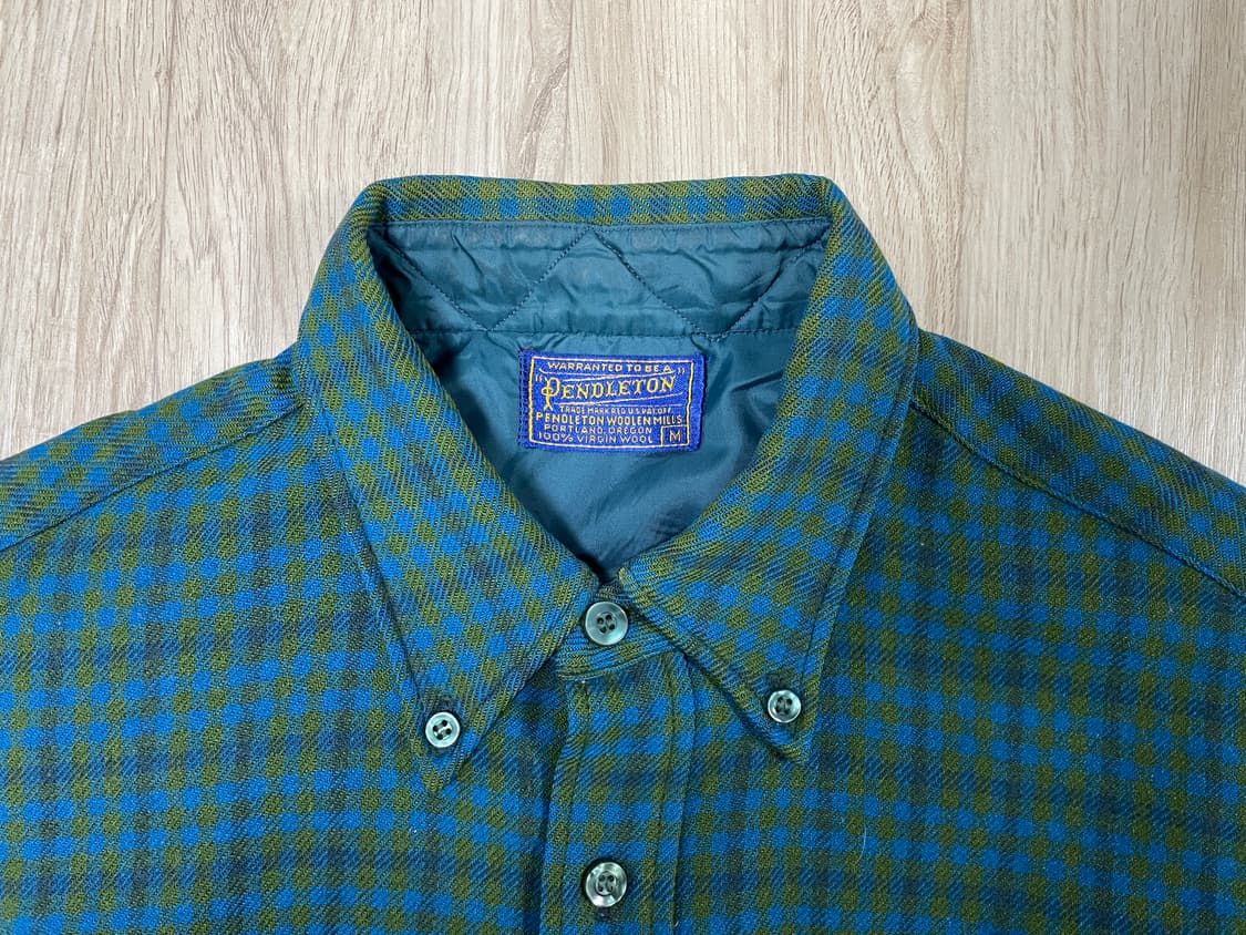 95~100) 70's 펜들턴 잔체크 울셔츠(RRL&LVC&폴로) 상품이미지3