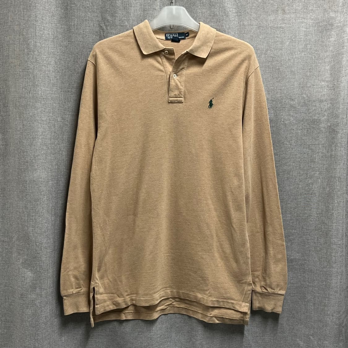 [M/해외] 폴로 랄프로렌 베이지 롱슬리브 긴팔 카라티 상품이미지1