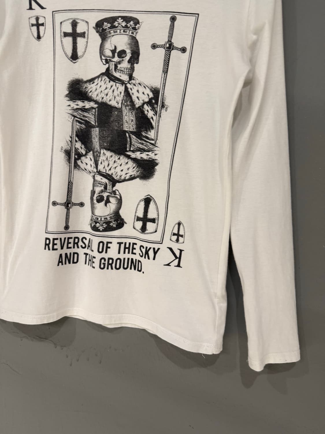 skull printing detail long sleeve 상품이미지7