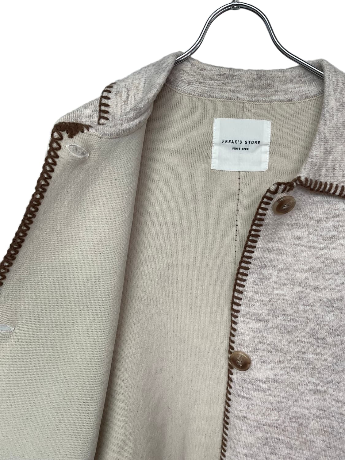 FREAK’S STORE Stitch Oversized Knit JK 상품이미지5