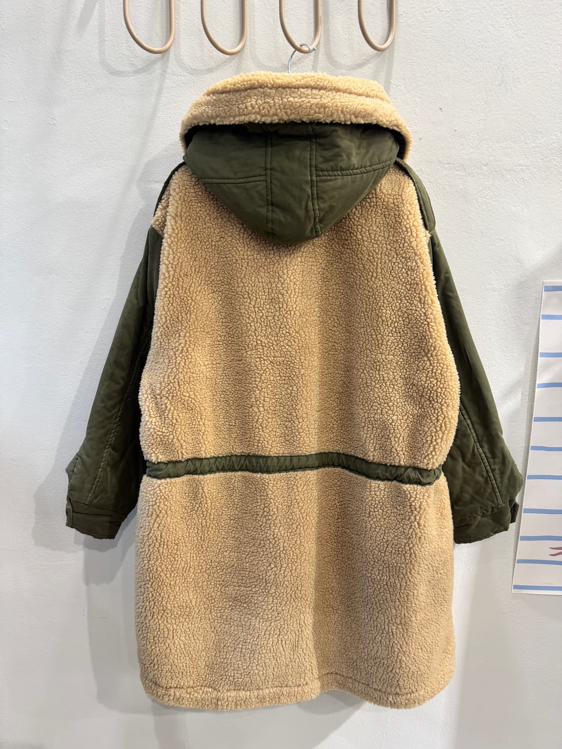 vintage 보아배색 누비야상 상품이미지7