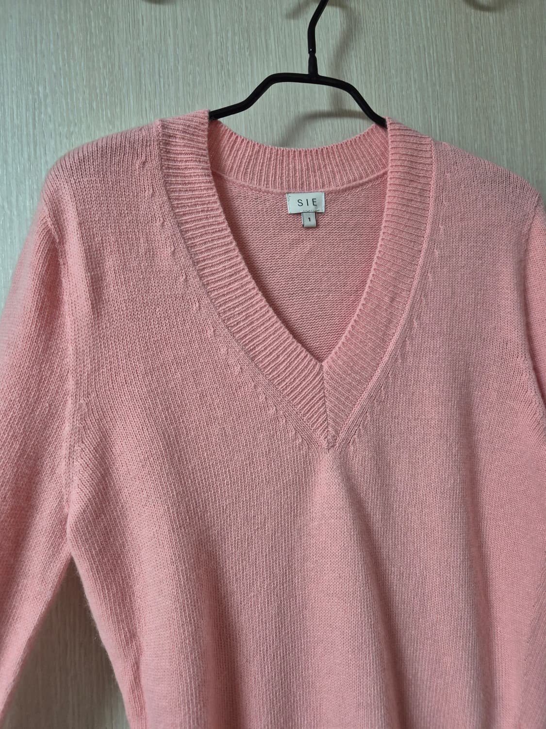 시에  샬롯핑크 SIE 캐시미어니트 브이넥 니트 상품이미지3