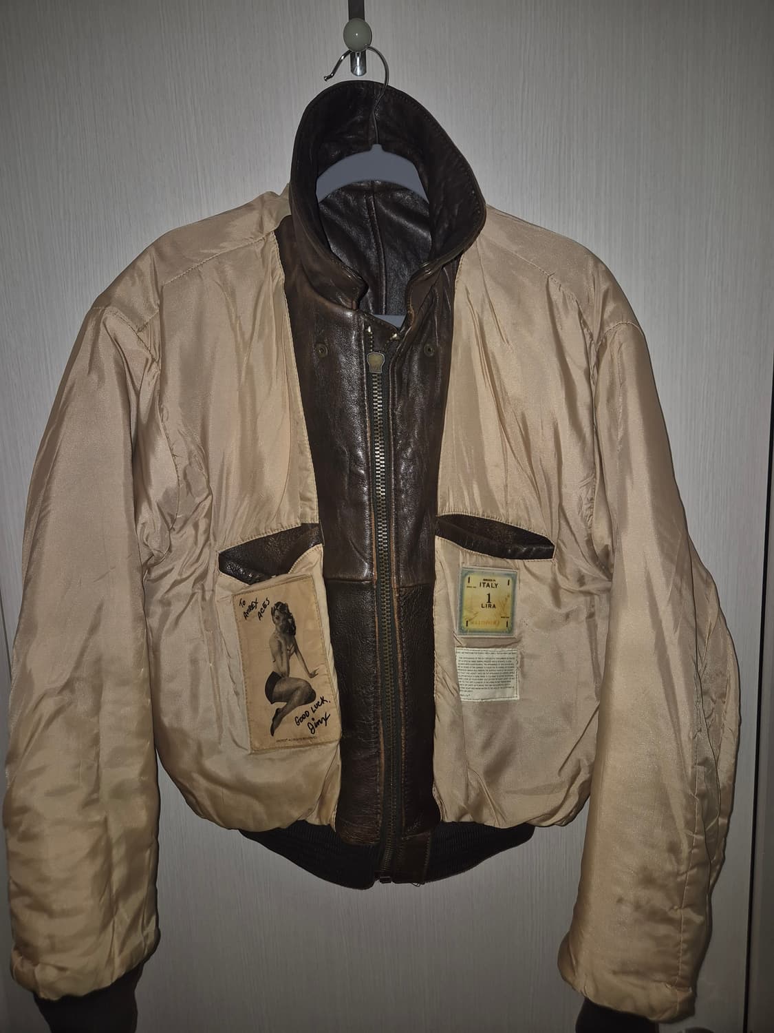 80s - 90s 아비렉스 A-2 가죽 항공점퍼 상품이미지6