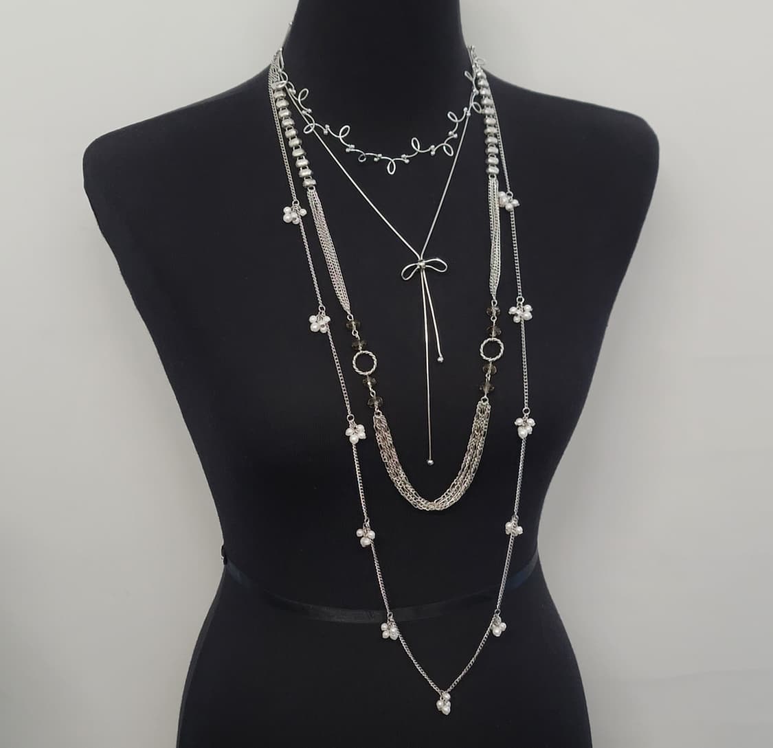 unique necklace set 상품이미지1