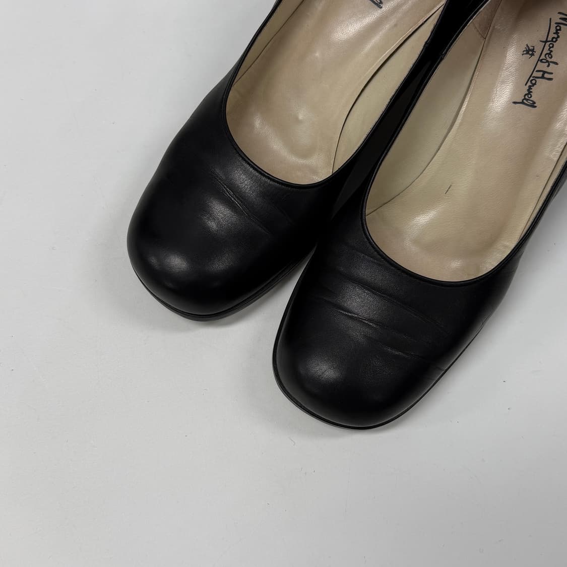 90s Margaret Howell round toe pumps 상품이미지3