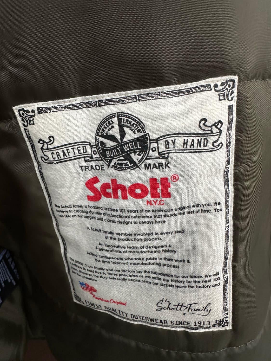 Schott 쇼트 밀레터리 야상파카 상품이미지8