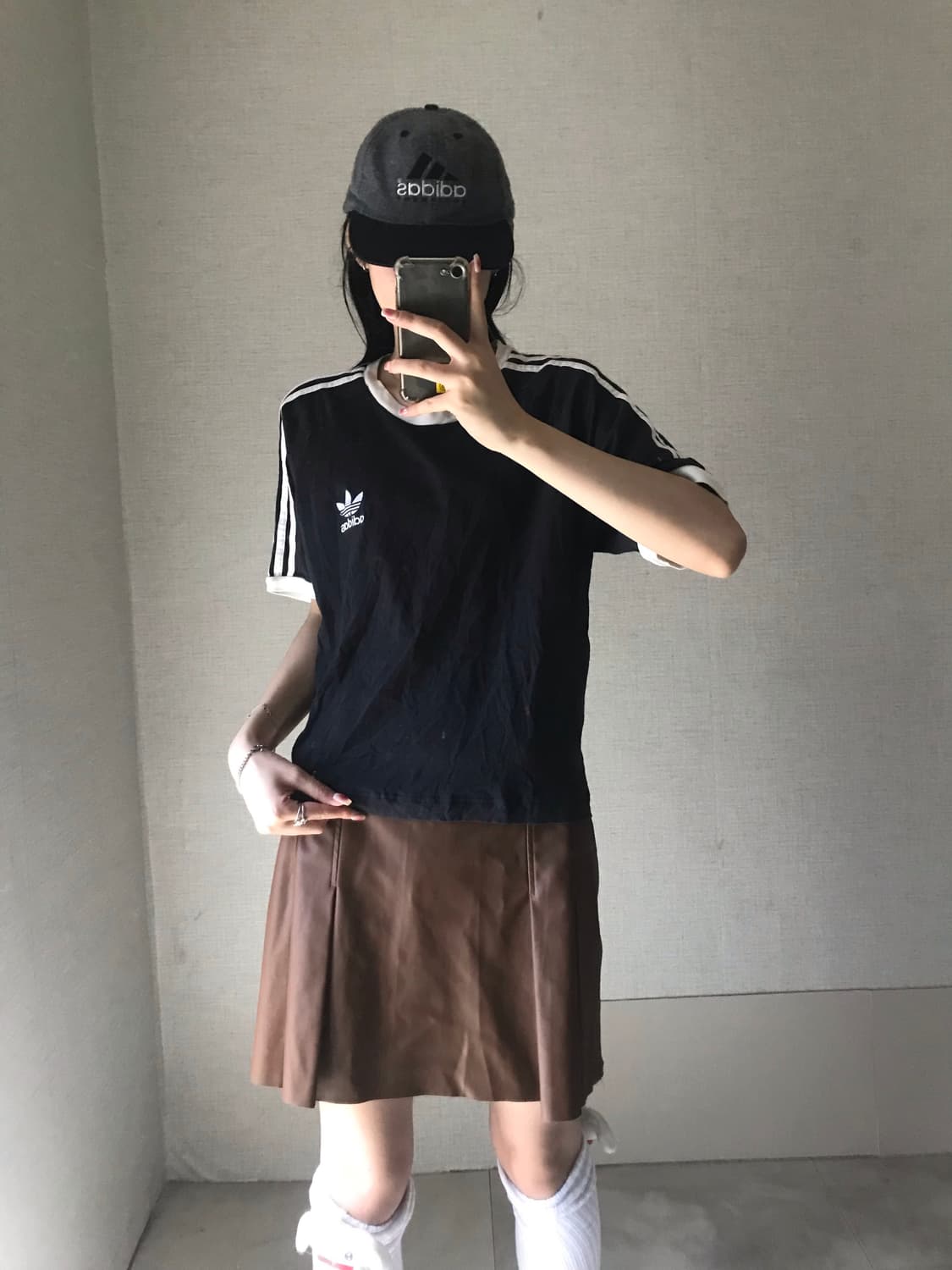 아디다스 검흰 링거티셔츠 상품이미지5