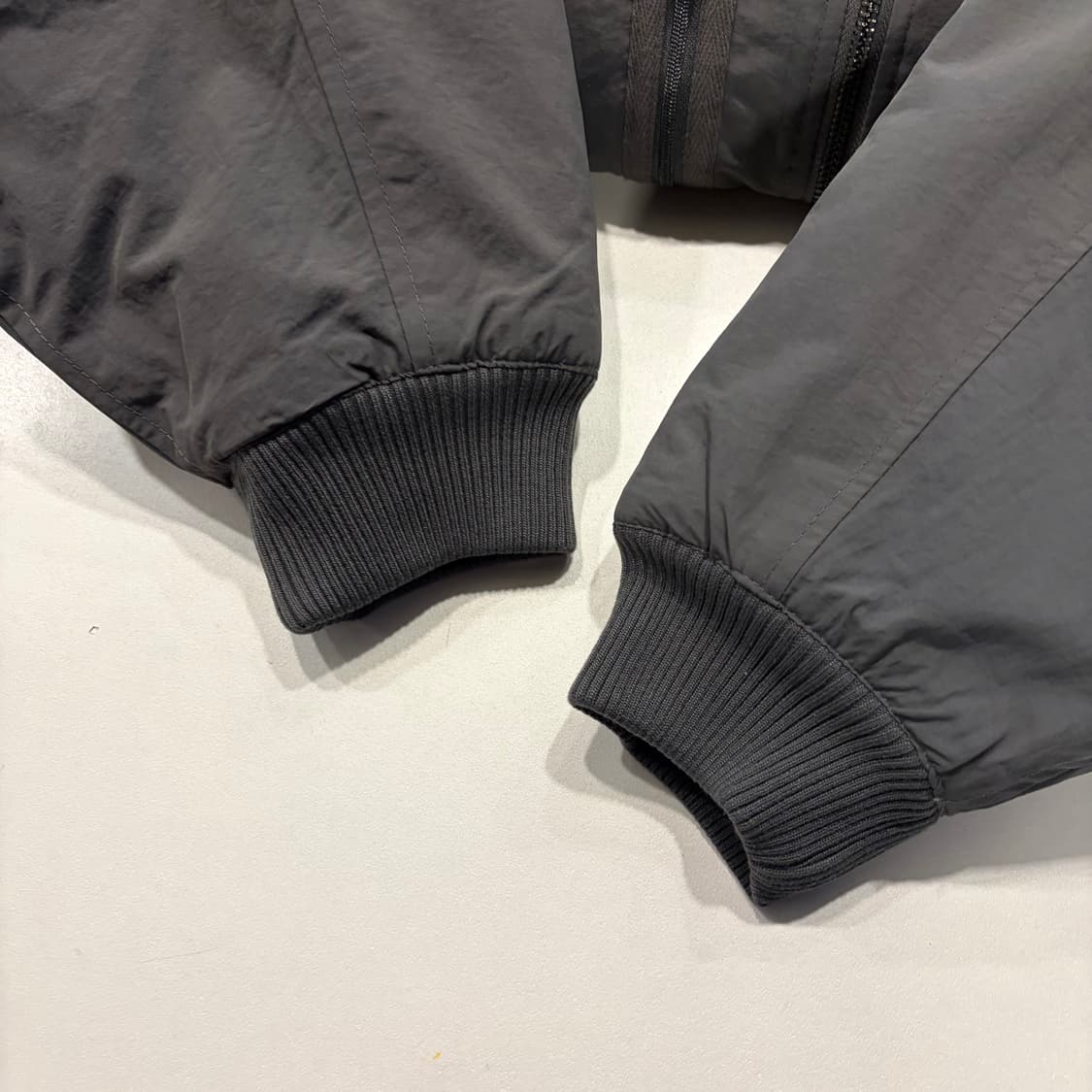 [L] 세컨모놀로그 그레이 봄버 자켓 새상품 D333 상품이미지6