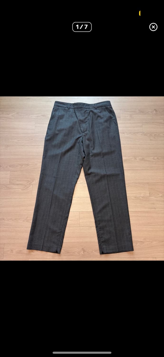 L) 424 on fairfax 424 스트라이프 울 트라우저 상품이미지1