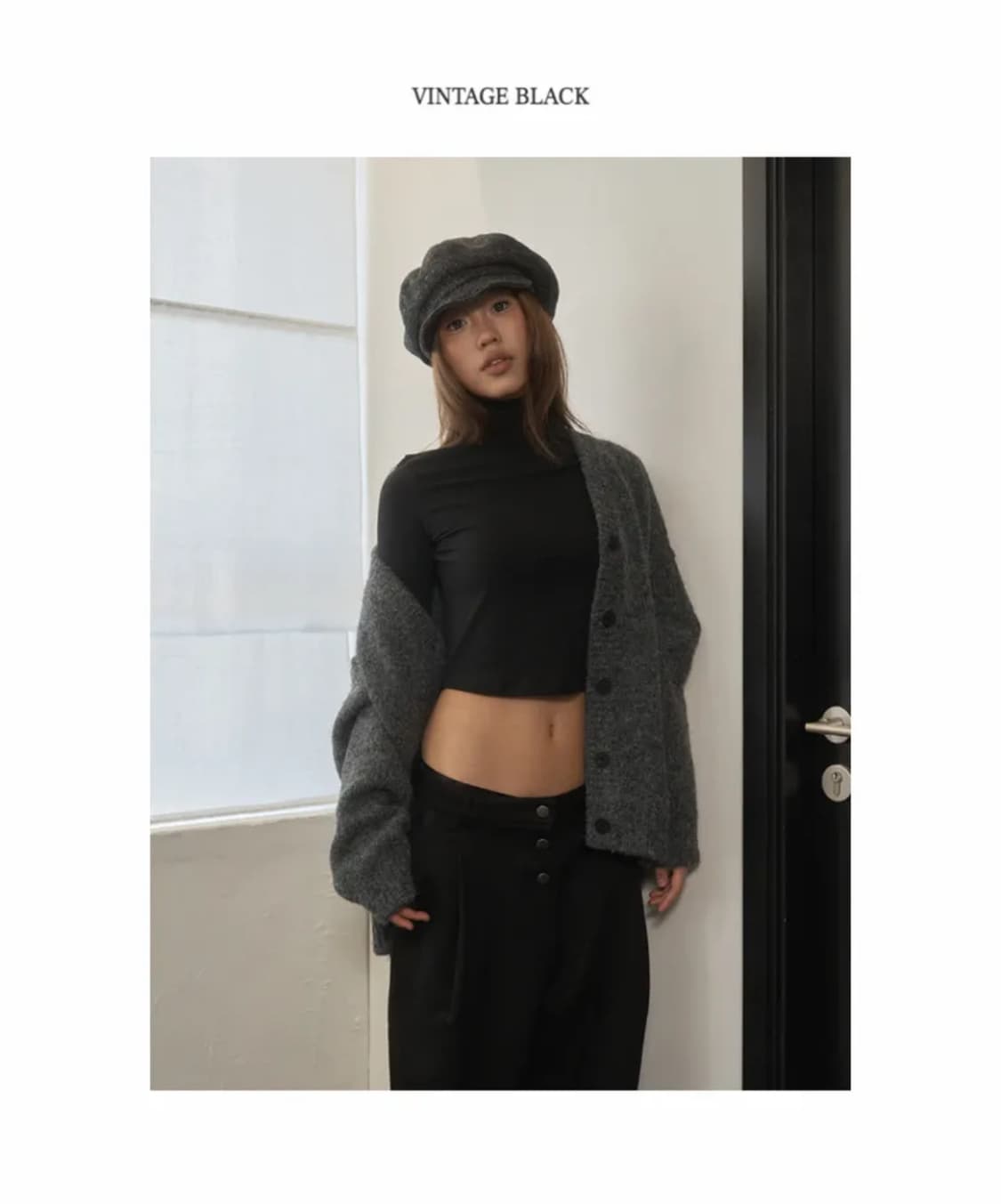 TOH toh 가디건 빈티지블랙 상품이미지2