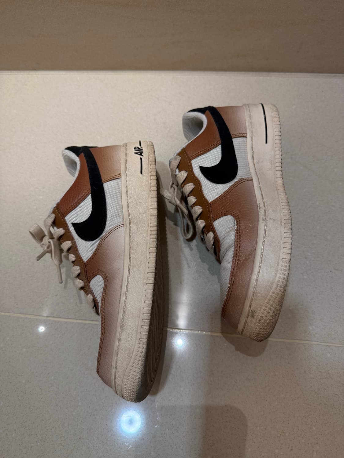 나이키 에어포스1 브라운 240 아디다스 스니커즈 운동화 여자신발 상품이미지2