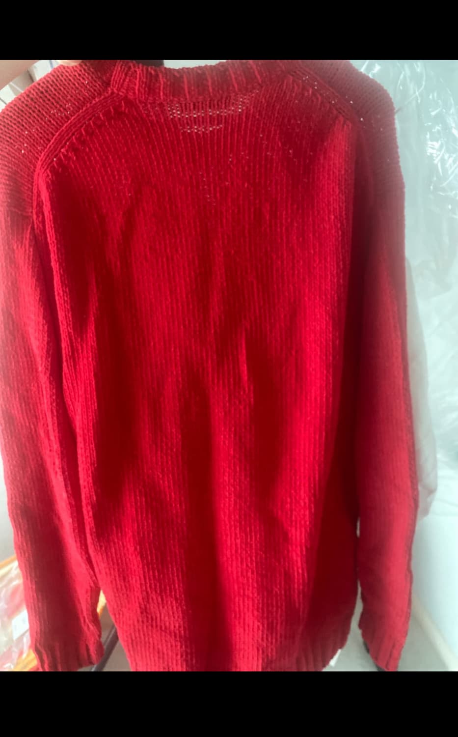 undercover언더커버 원포켓 레드니트 상품이미지5