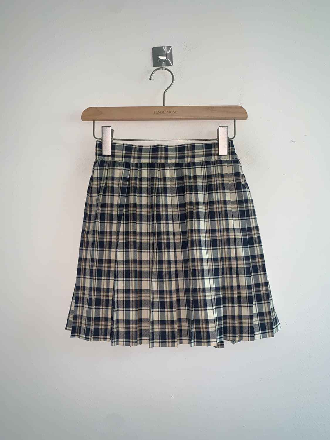 Check pleats short skirt 상품이미지1