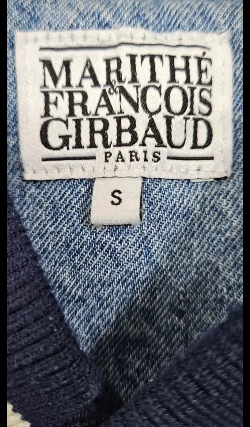 마리떼 프랑소와 데님 스타디움 바시티 자켓 S 상품이미지4