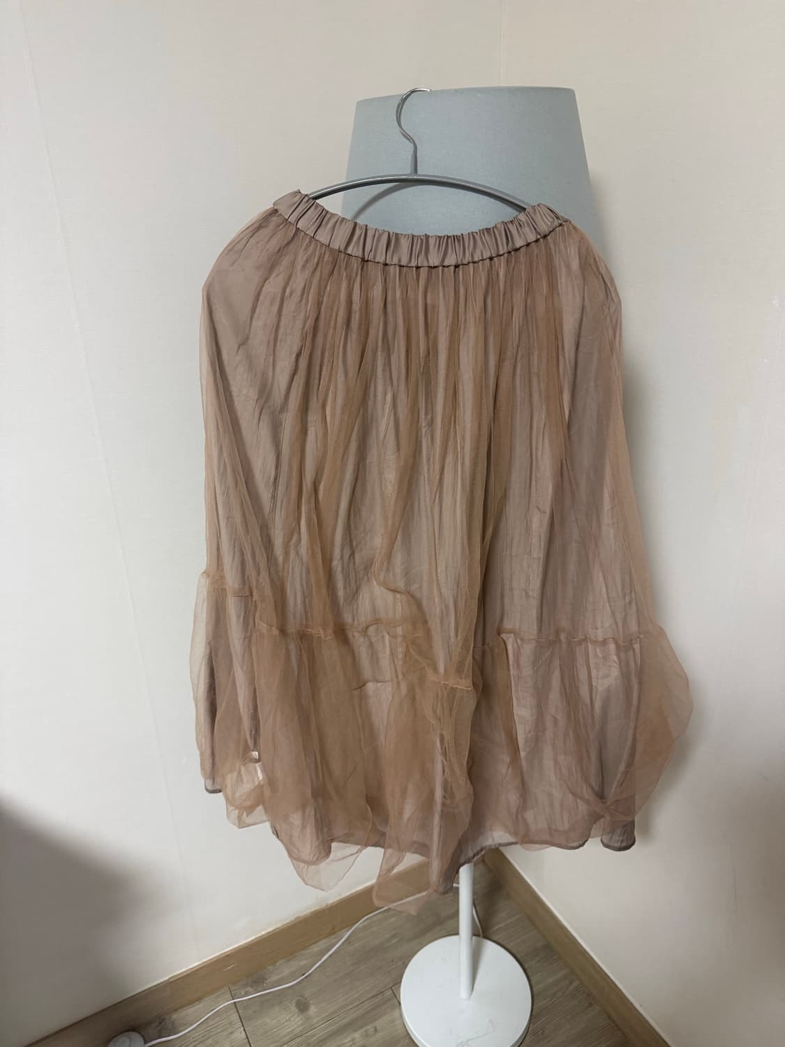 베이지 샤스커트 상품이미지1