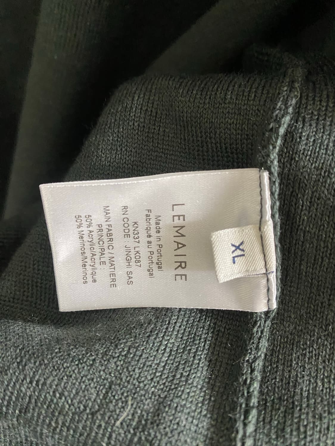 르메르 트위스트 가디건 XL 애쉬 블랙 상품이미지5