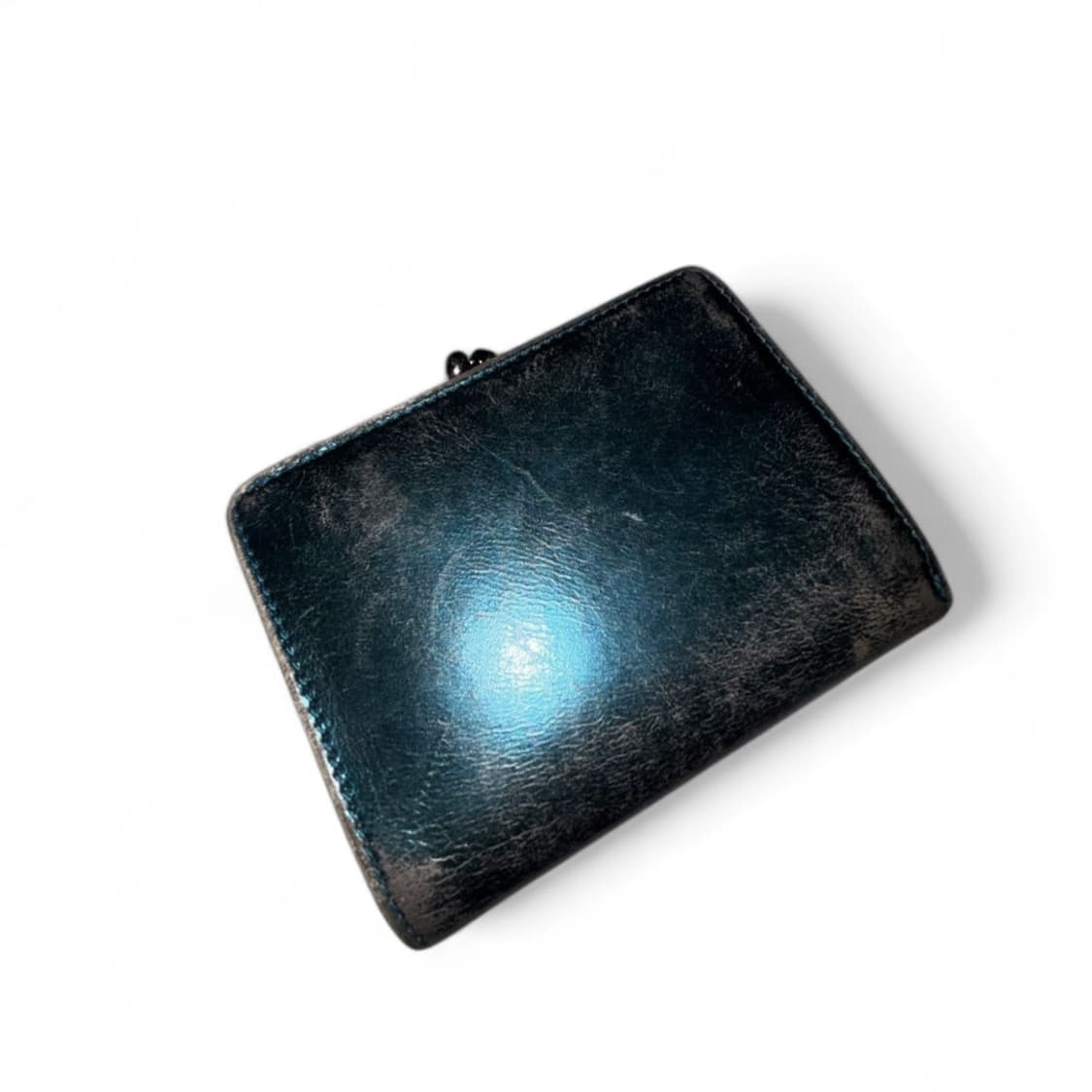 비비안 웨스트우드 메탈릭블루 빈티지 반지갑 상품이미지2