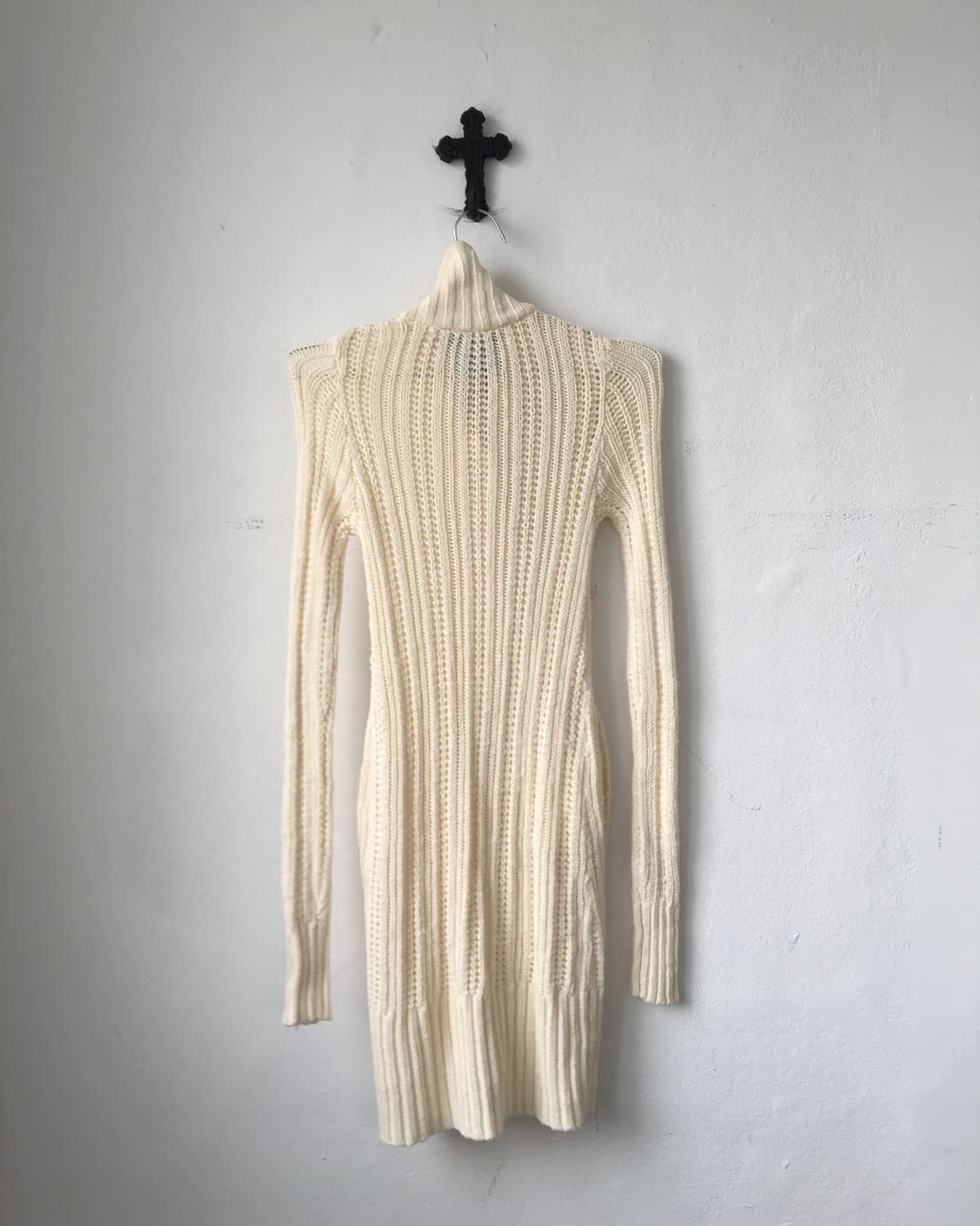 High neck knit long cardigan 상품이미지5