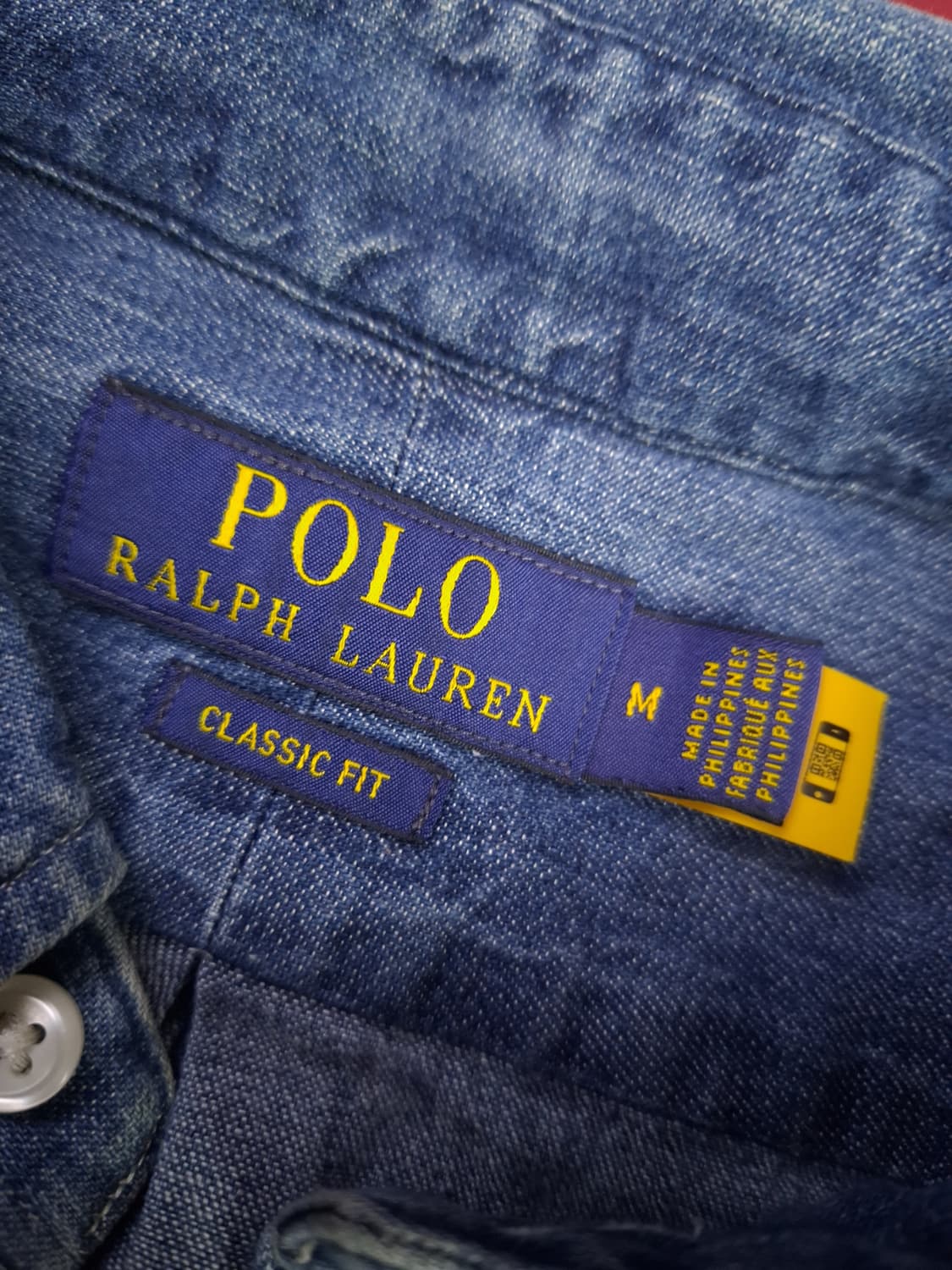 오리지날 신형 랄프로렌폴로 클래식핏 데님 셔츠 상품이미지2