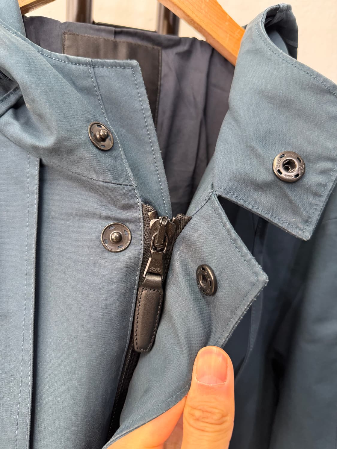 정품) 타임옴므 한섬 20ss 후드 롱 코트 자켓 100 상품이미지4