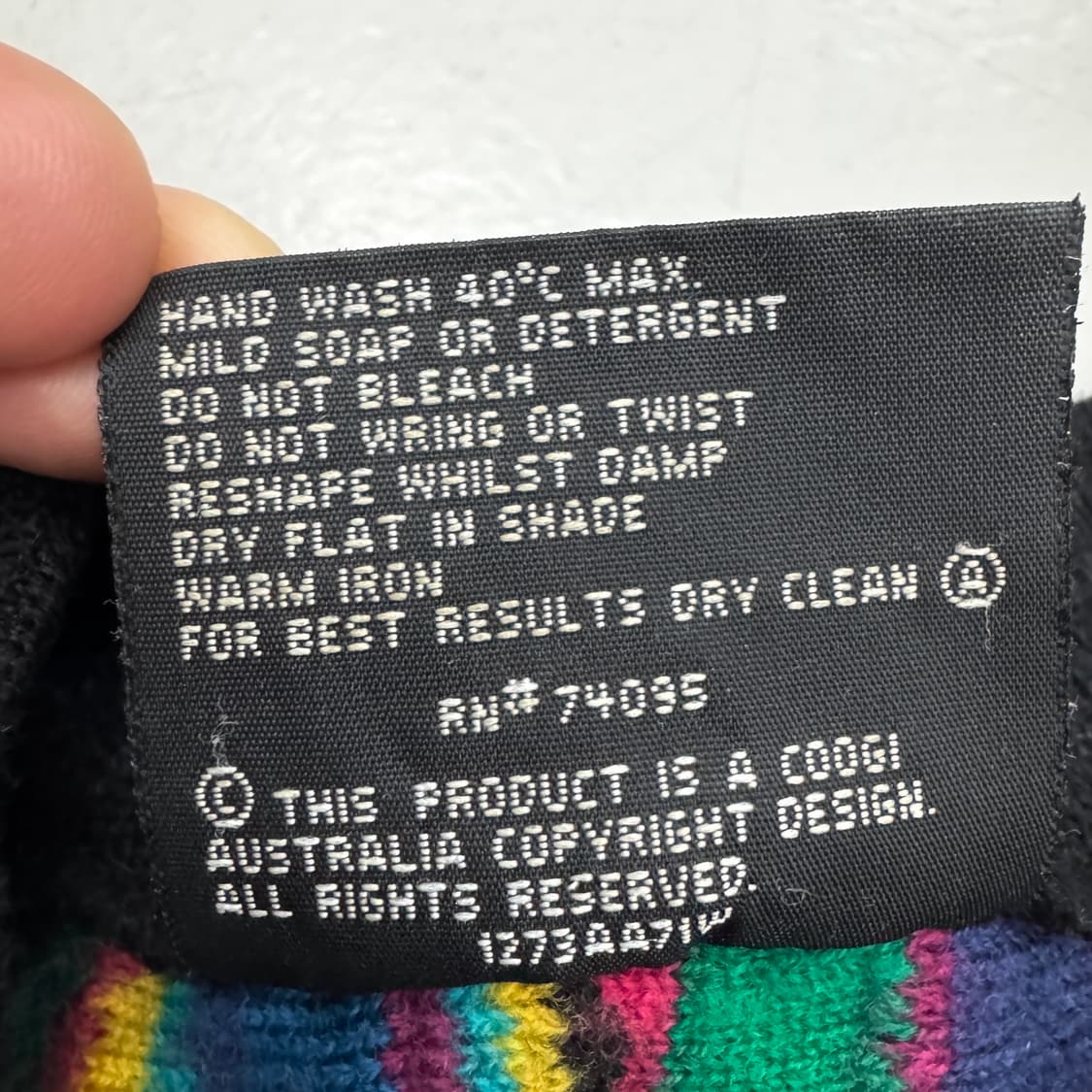 쿠지 오스트레일리아 멀티컬러 케이블 니트 상품이미지5