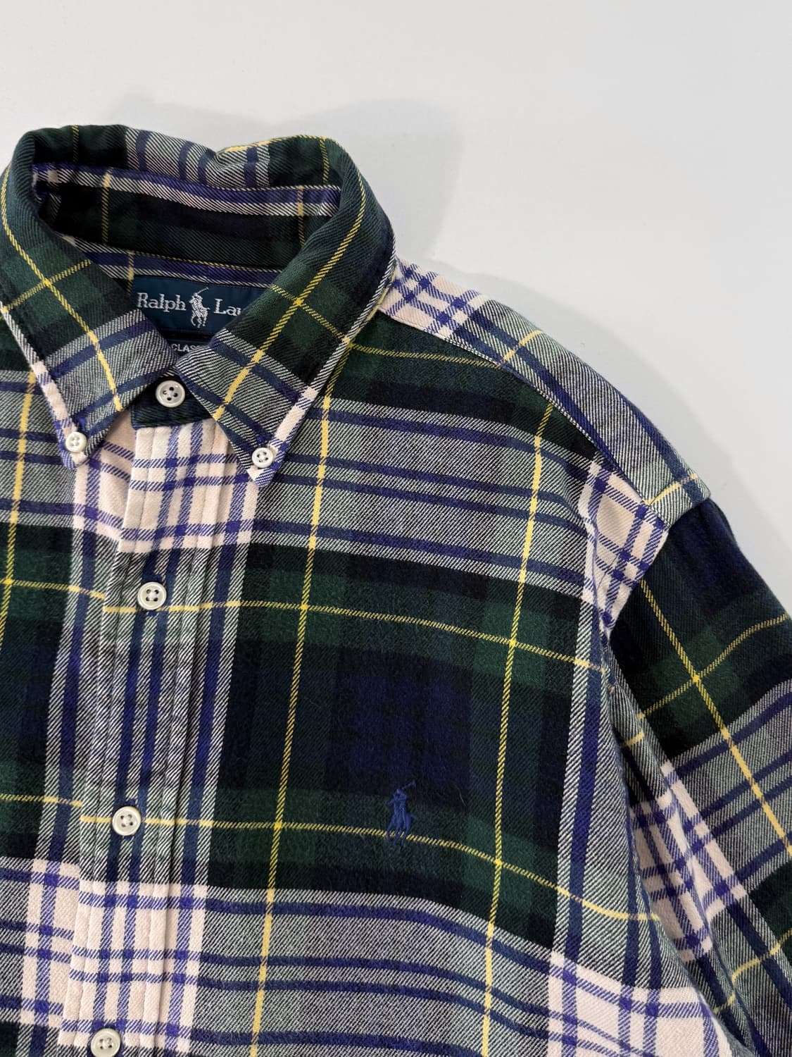 폴로 랄프로렌 루즈핏 플란넬 울 체크 셔츠 상품이미지3
