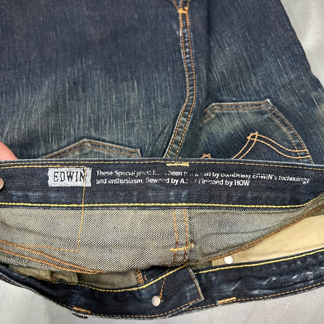  에드윈 워싱 데님 스커트 y16469 상품이미지7