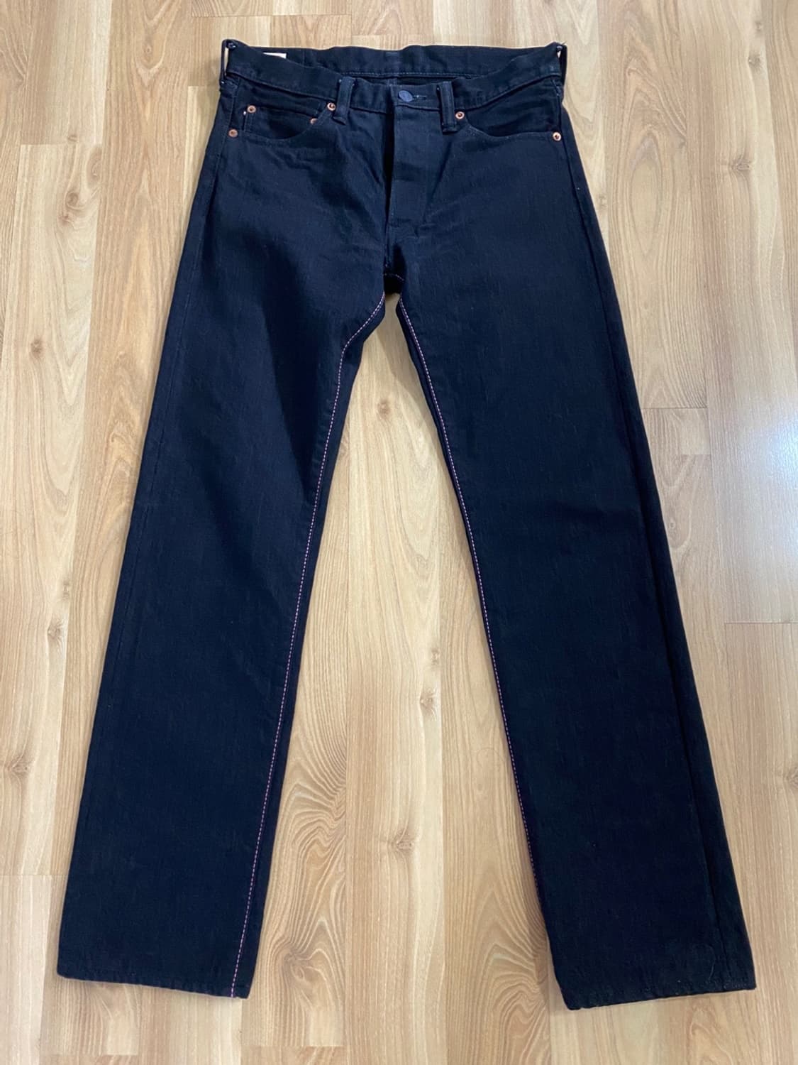 모모타로진 Momotaro Jeans / 0705BK 블랙 셀비지 데님 상품이미지2