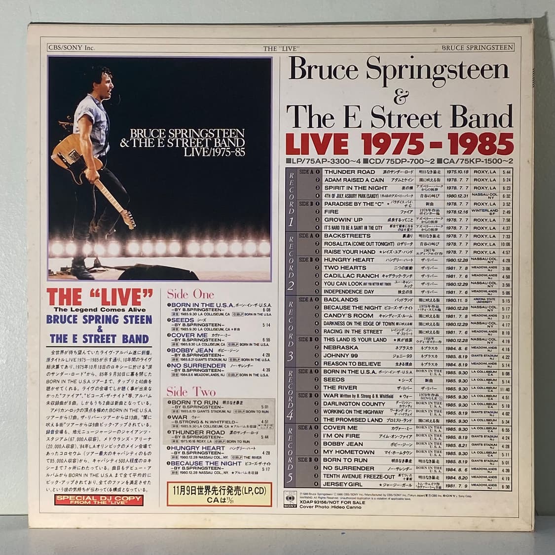 (중고LP-팝록) Bruce Springsteen & The E 상품이미지2