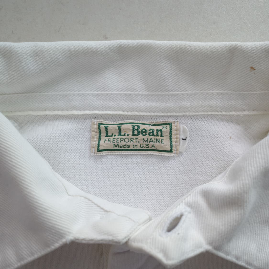 90s L.L.Bean 엘엘빈 MADE IN USA 럭비 티셔츠 (L) 상품이미지5
