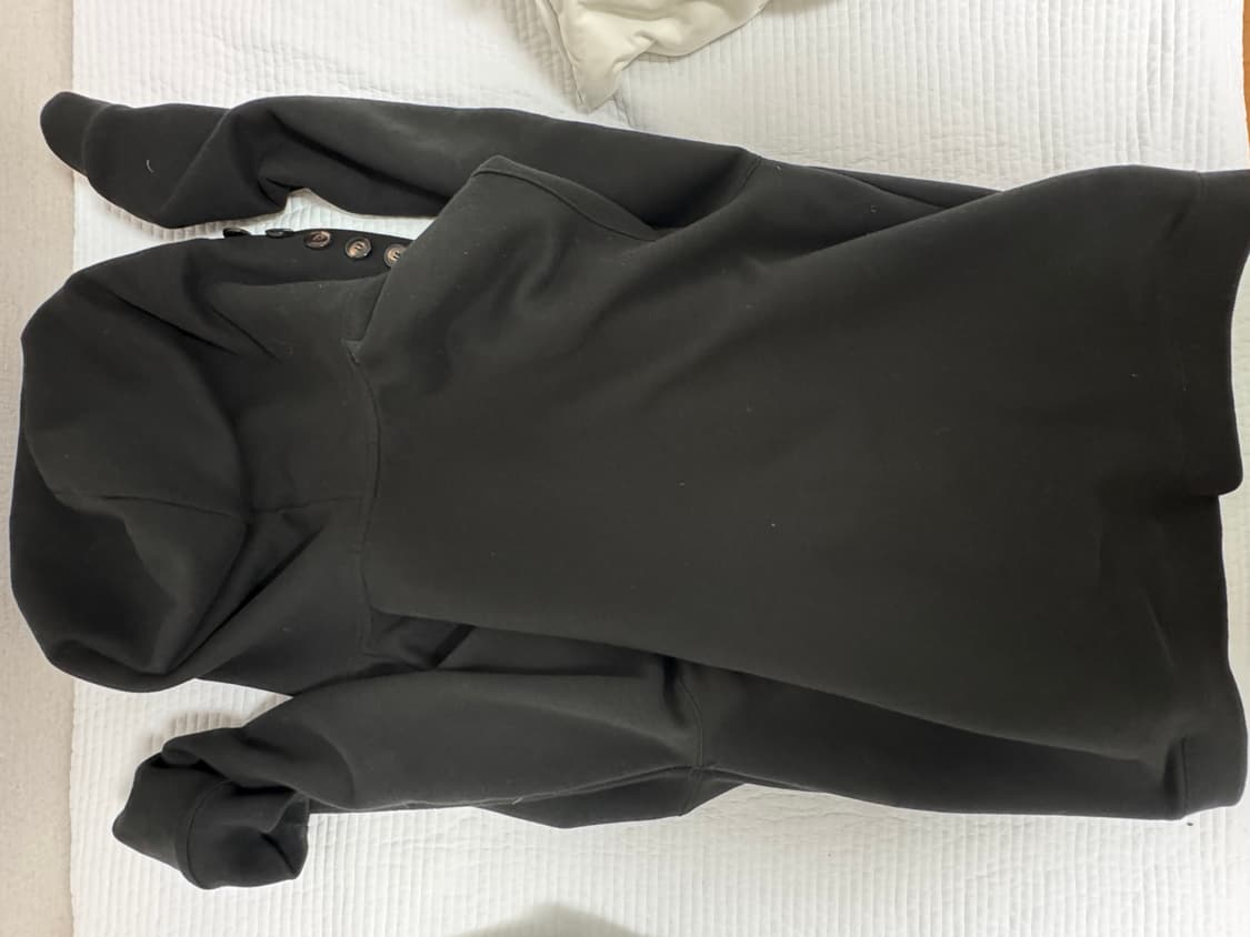 doesntmatter Button Hoodie (Black) 2사이즈 상품이미지4