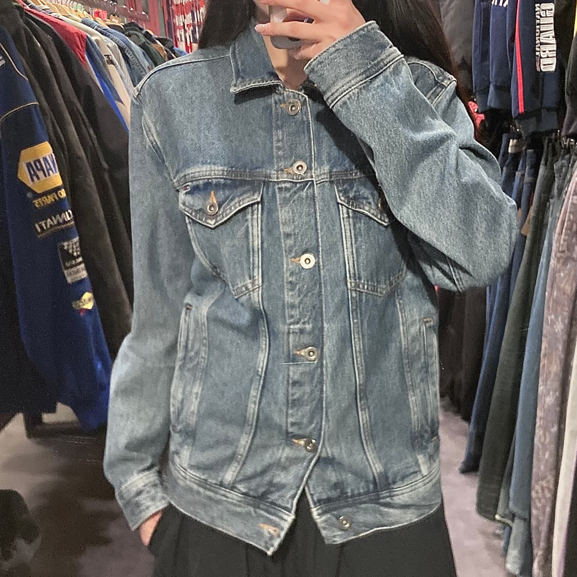 [IM] 타미힐피거 데님 패치워크 트러커 자켓 상품이미지5