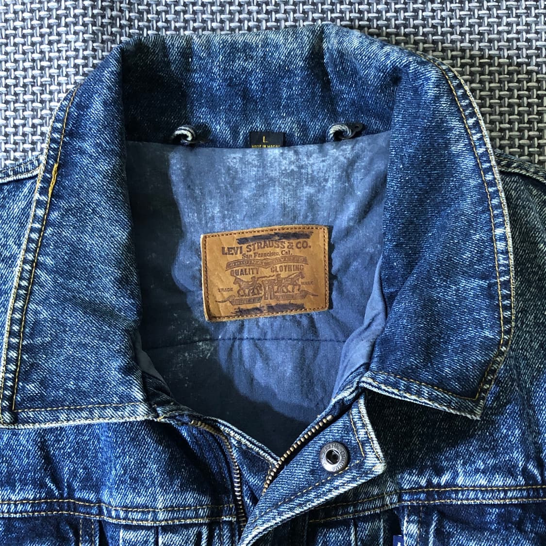 쉐르파 데님 트럭커 자켓 상품이미지4