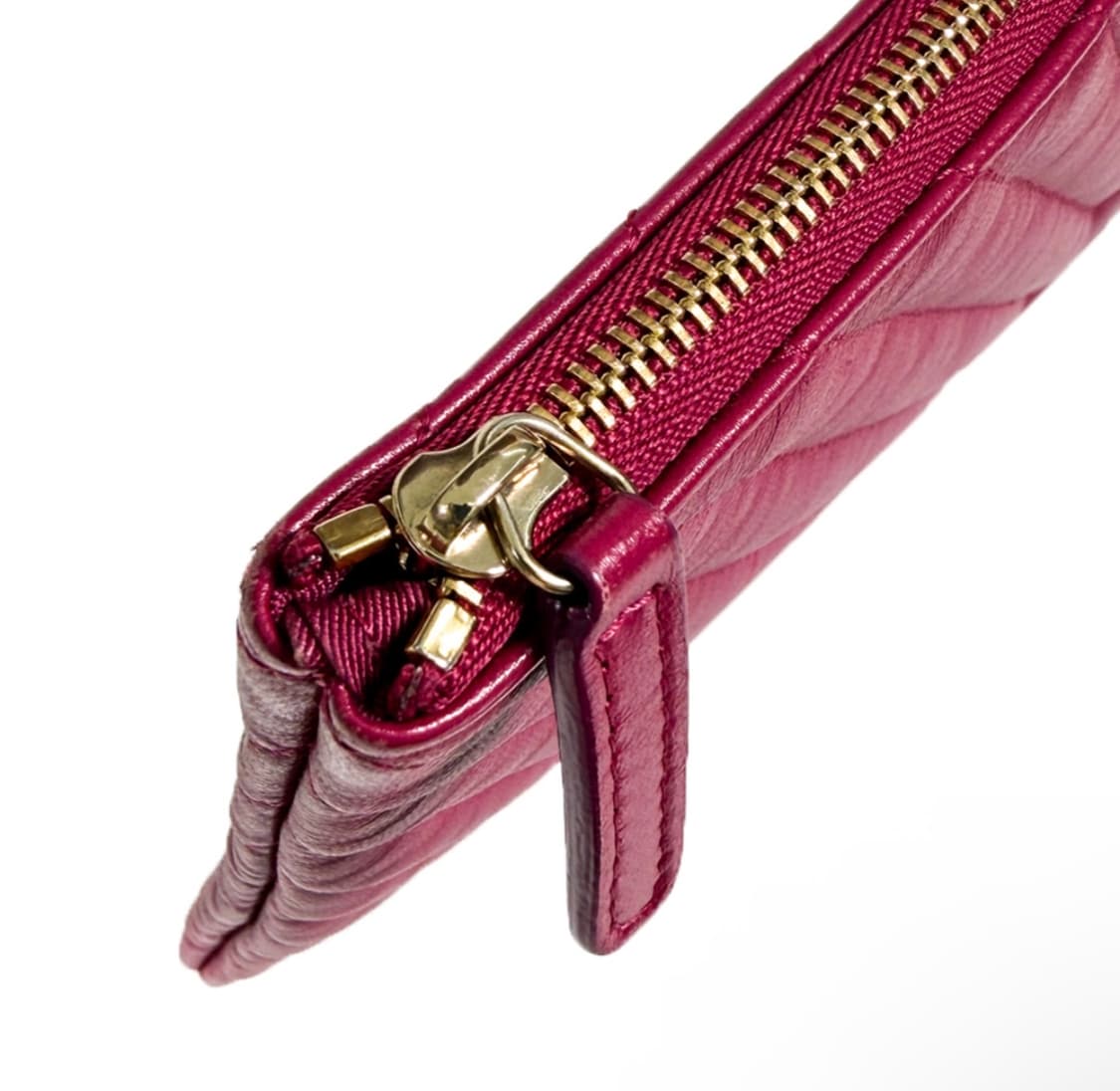 샤넬 클래식 쉐브론 램스킨 클러치 버건디 금장 미디움 뉴미듐 A82545 상품이미지6