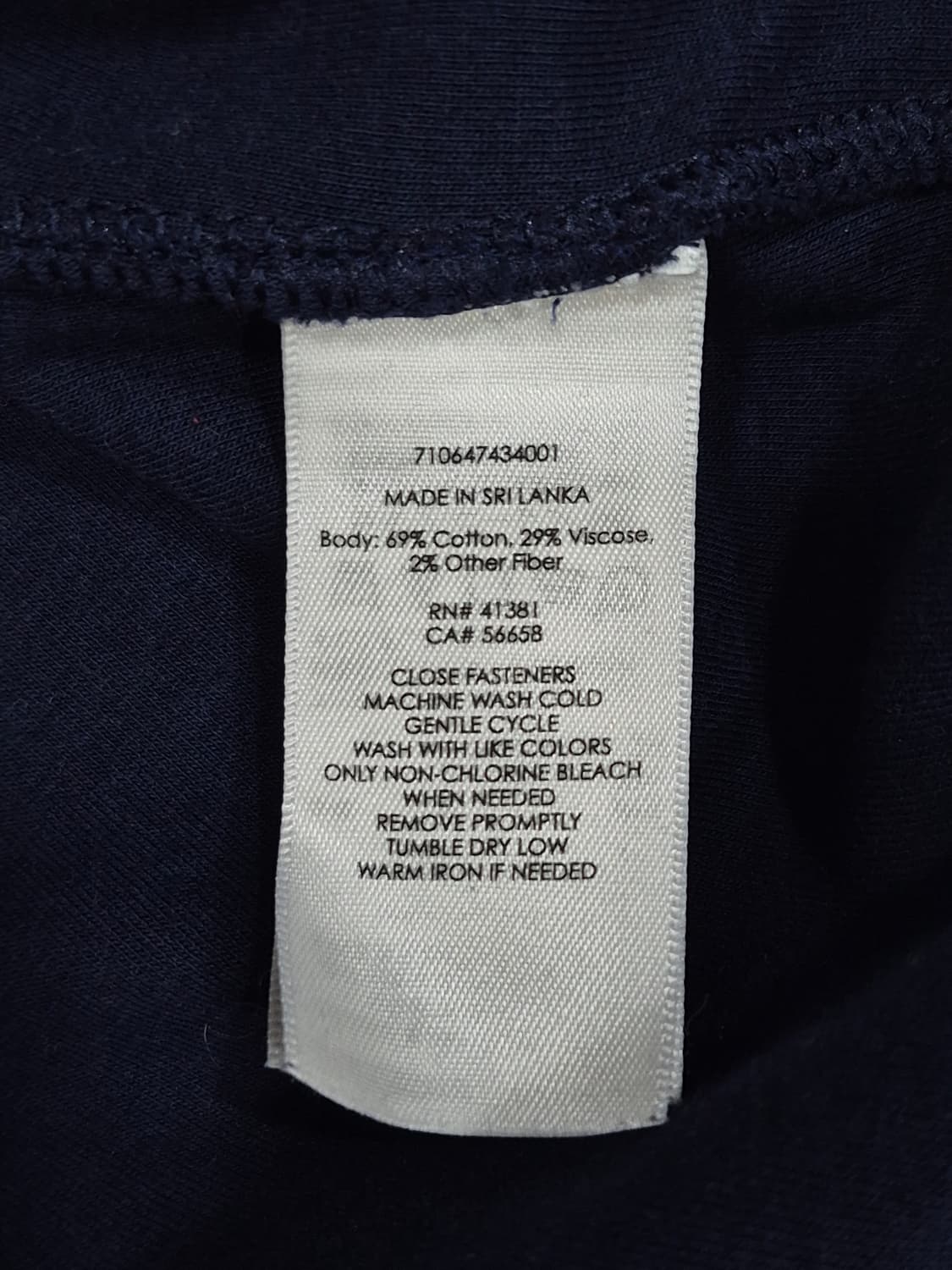 폴로랄프로렌 네이비 코튼 하프 집업 긴팔티 남성 105사이즈 상품이미지6