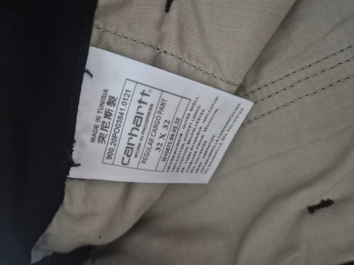 칼하트윕 레귤러카고 블랙 32 상품이미지3