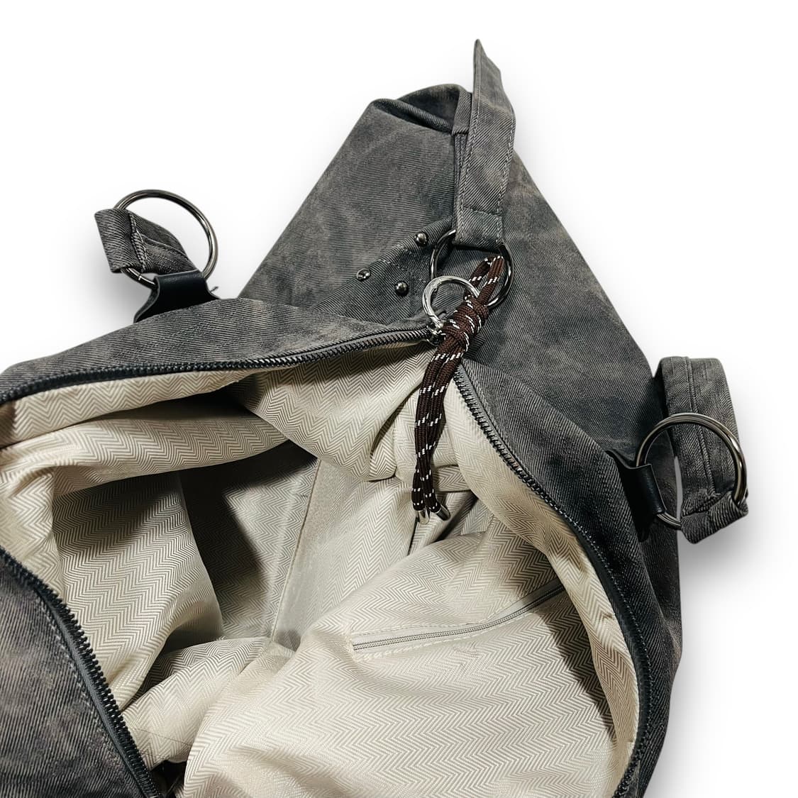 Rock Chic Bleached Stud Shoulder Bag 상품이미지5