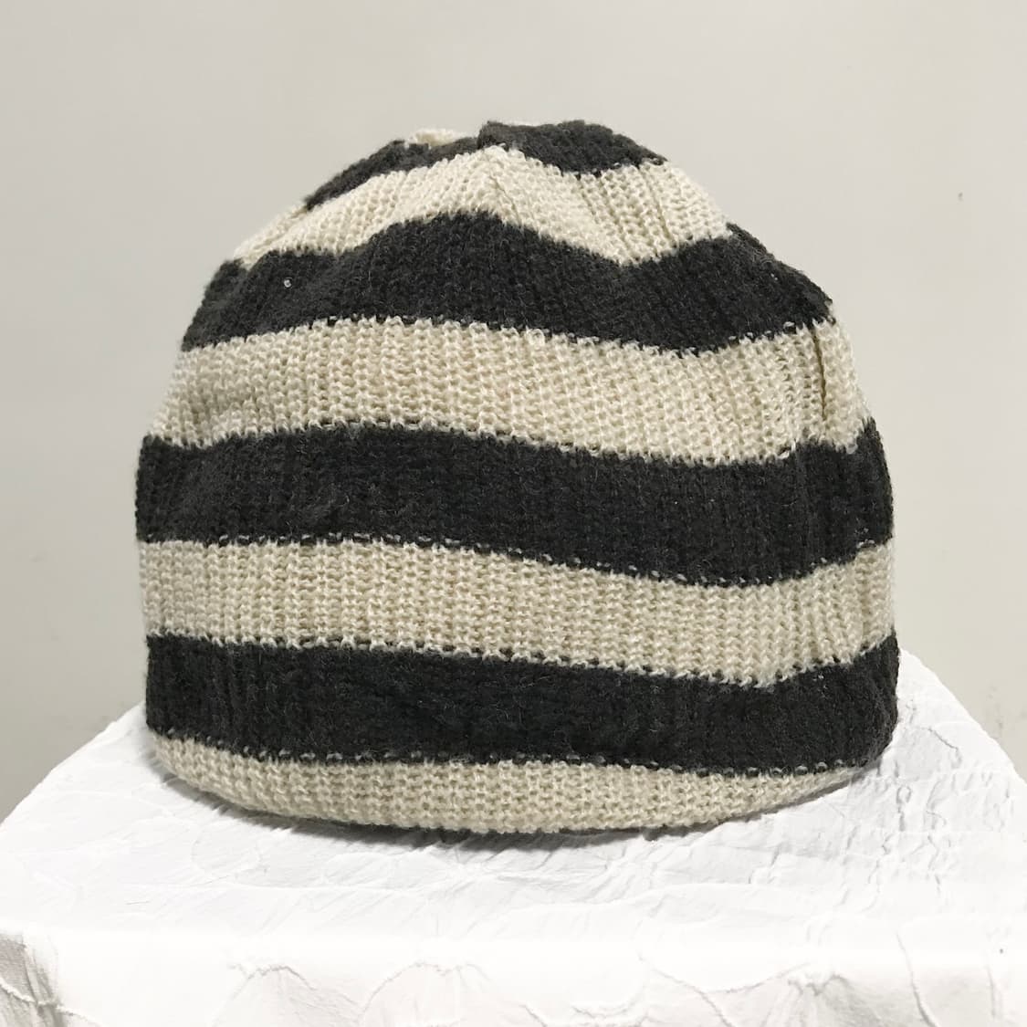 빈티지 니혼진 너드 스트라이프 리버시블 니트 비니 상품이미지3