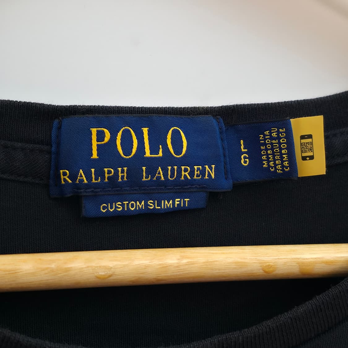 [L] 폴로 랄프로렌 블랙 반팔티 신형 큐알택 상품이미지5