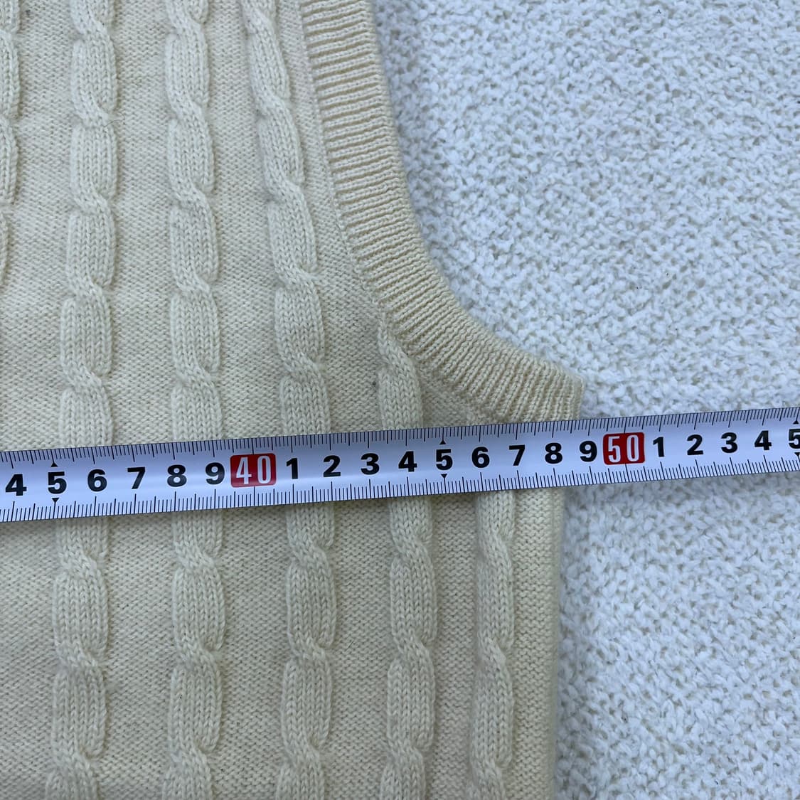 실측확인 구찌 빈티지 울 니트 조끼 0324M 상품이미지6