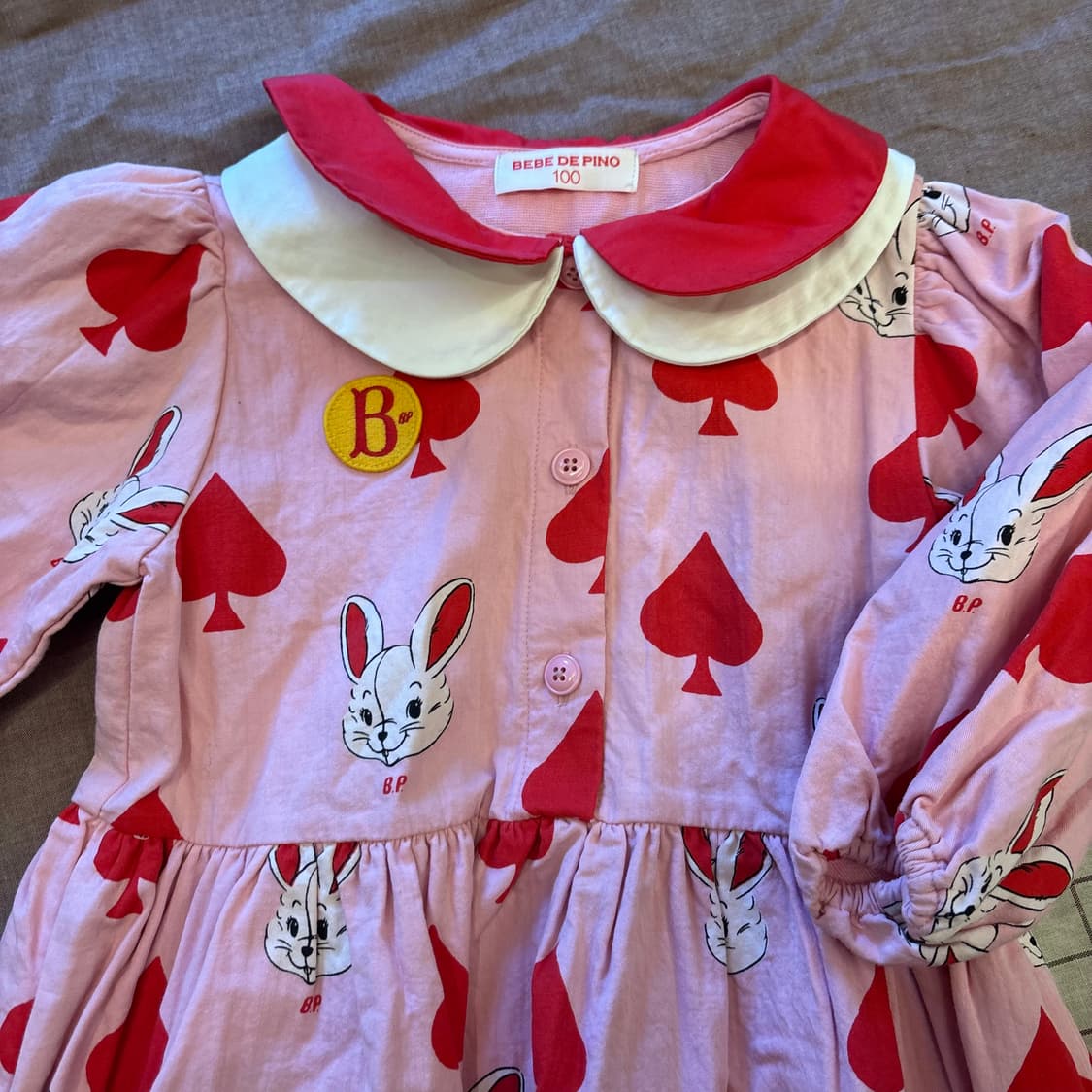 베베드피노 하트 원피스(100)   상품이미지4