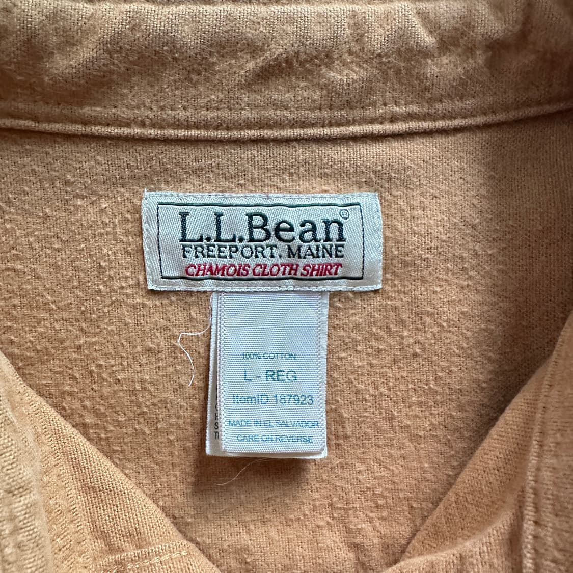 90s 엘엘빈 샤모아 해비코튼 플란넬 셔츠 USA L 상품이미지5