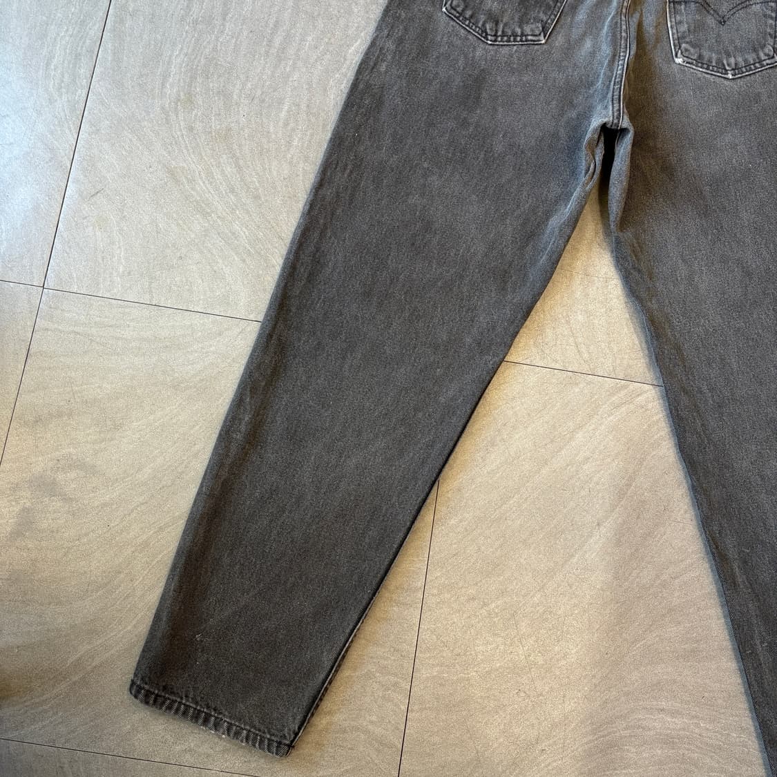 90s Levis 리바이스 550 데님 오렌지탭 블랙 팬츠  상품이미지3