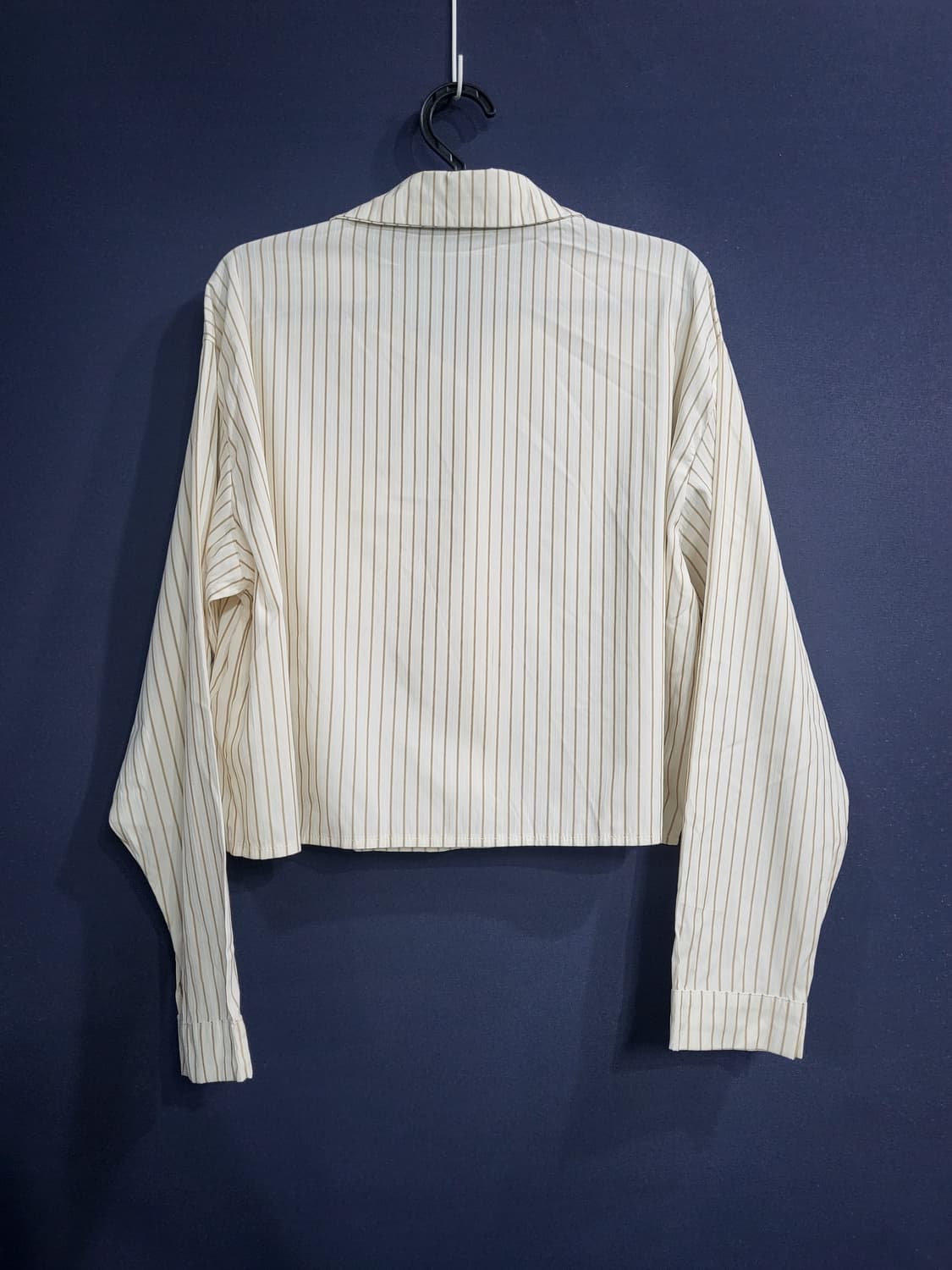 크롭 스트라이프 프리 셔츠남방 상품이미지5