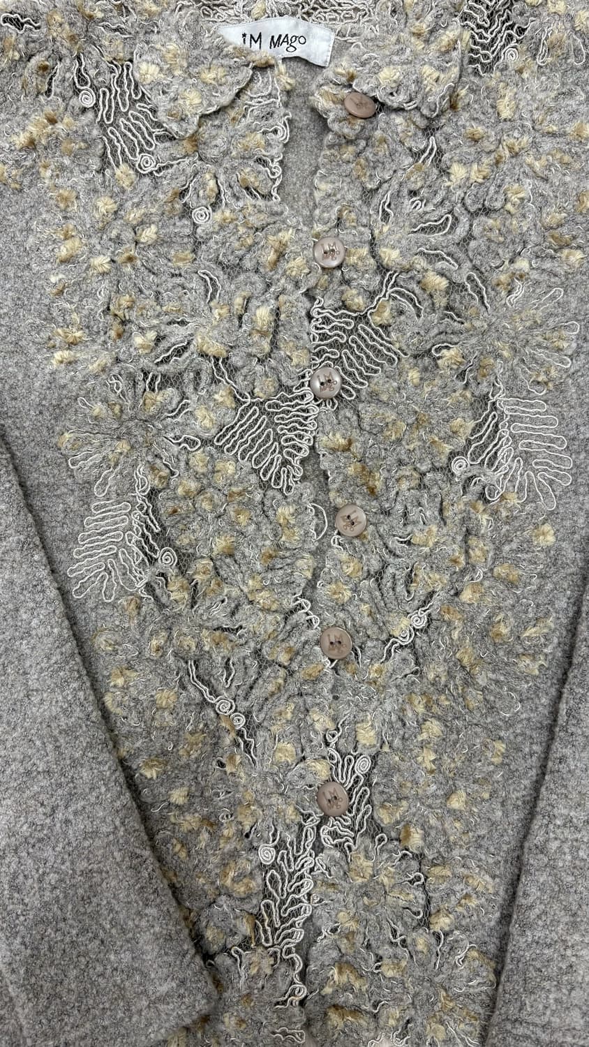 시스루 디테일 플라워 가디건 상품이미지4