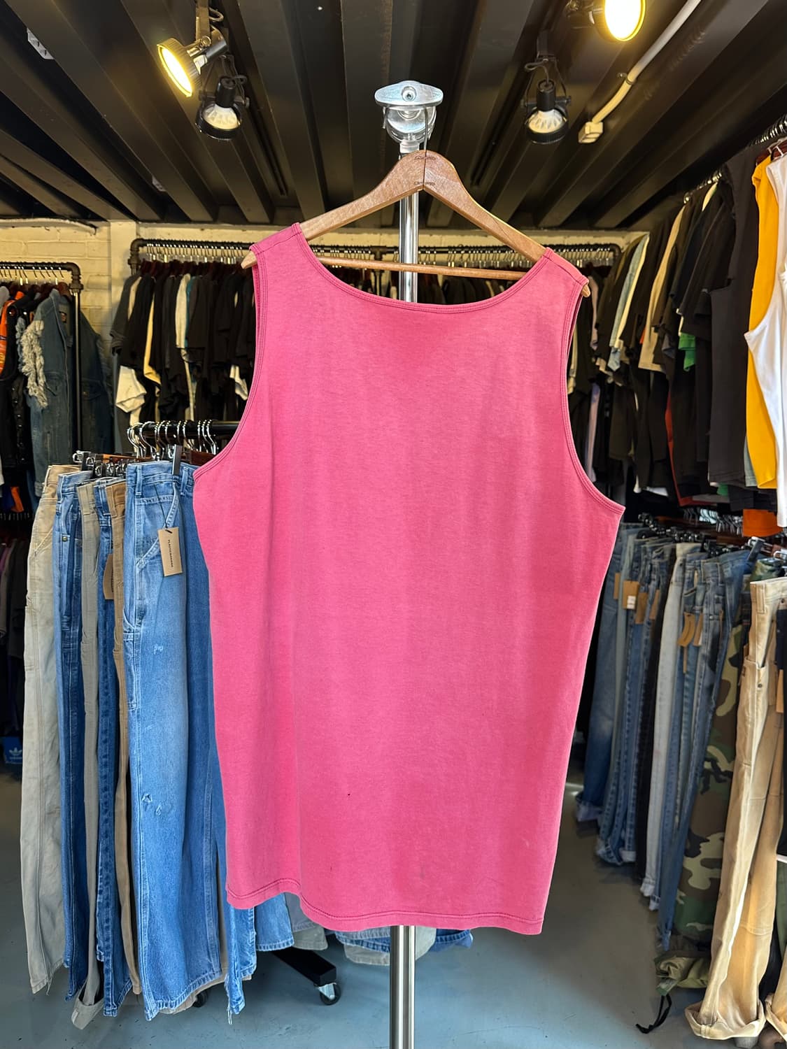 90s 디즈니 미키마우스 페이드 프린팅 나시 상품이미지2